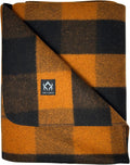 Arcturus Plaid Wool Blanket 64in x 88in - Heavy Warm Camping Blanket