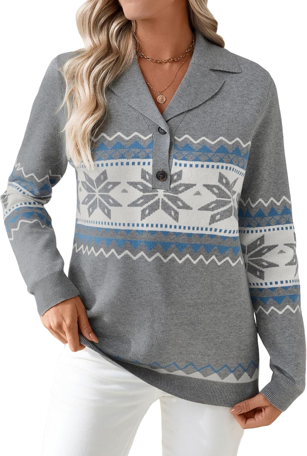LOMON Sweaters for Women: Stylish V-Neck Pullover for All Occasions