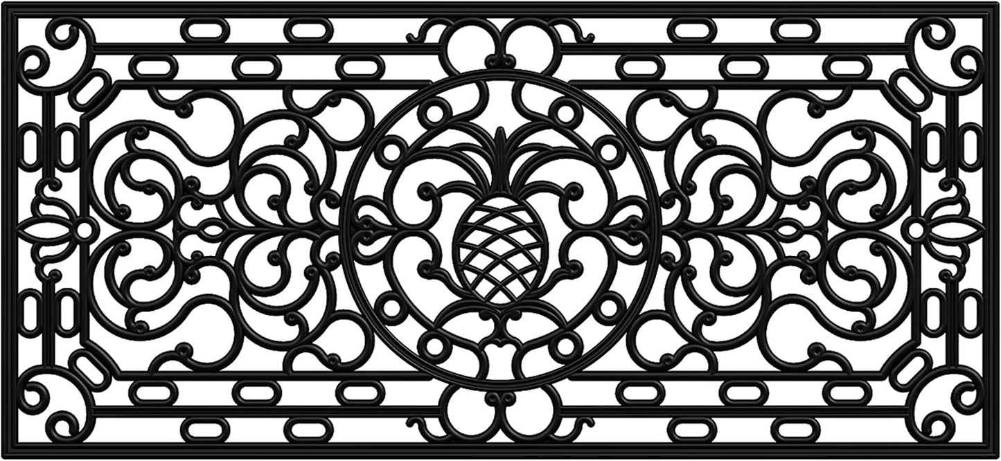 Calloway Mills Pineapple Heritage Rubber Doormat for All Seasons