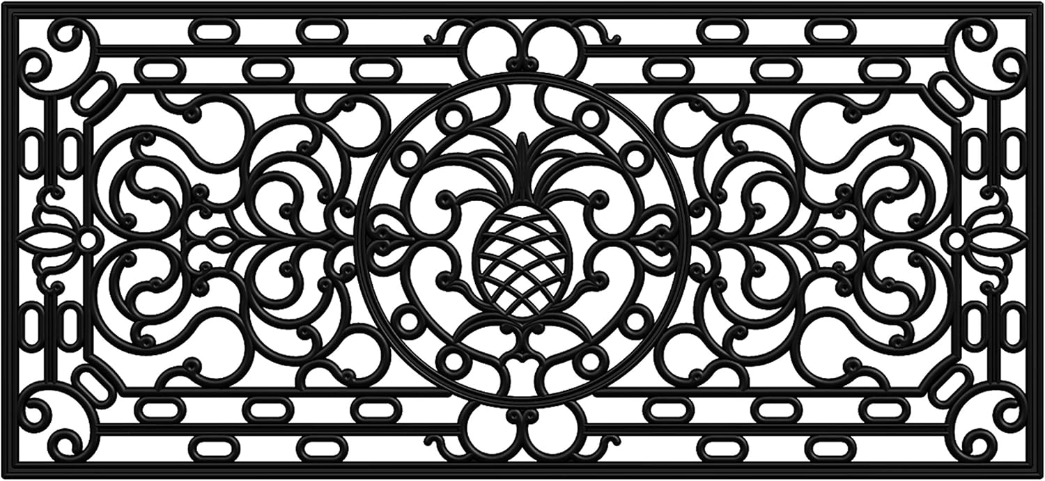 Calloway Mills Pineapple Heritage Rubber Doormat for All Seasons