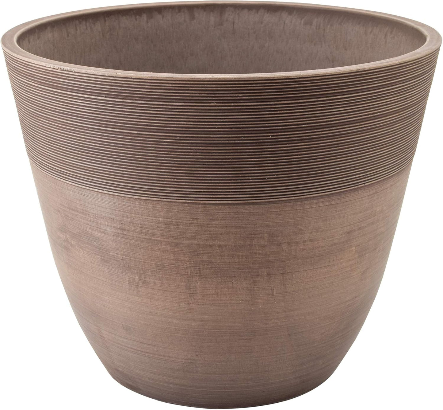 PSW Pot Collection 16-inch Ribbed Planter for Indoor and Outdoor