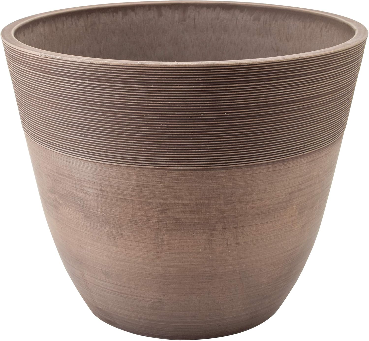 PSW Pot Collection 16-inch Ribbed Planter for Indoor and Outdoor