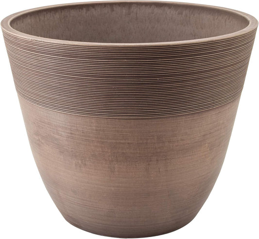 PSW Pot Collection 16-inch Ribbed Planter for Indoor and Outdoor