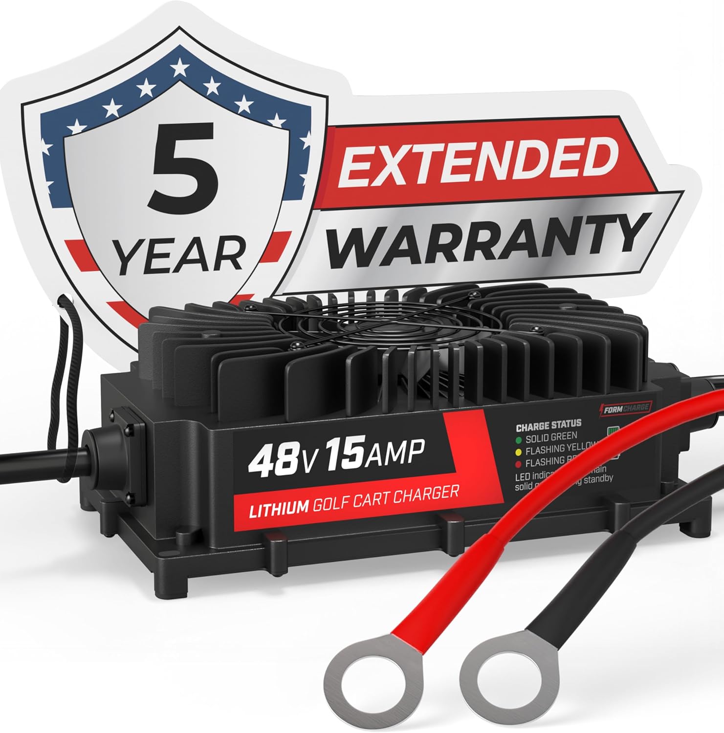 Rapid Charge 48V Golf Cart Battery - FORM 15A Charger