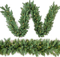 Christmas Garland 9 Ft Prelit Fraser Fir with 50 LED Lights