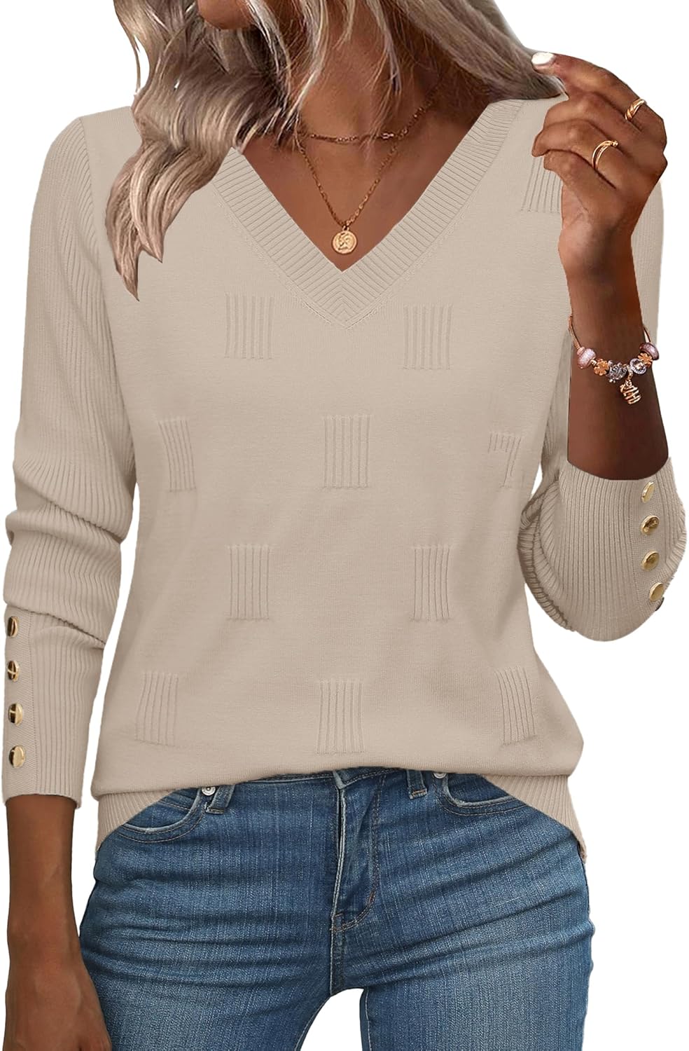 Zeagoo Womens V Neck Sweaters for Stylish Everyday Outfits