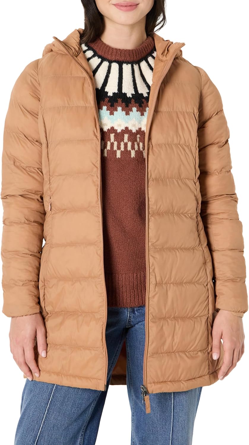 Lightweight Water-Resistant Packable Hooded Puffer Coat Review