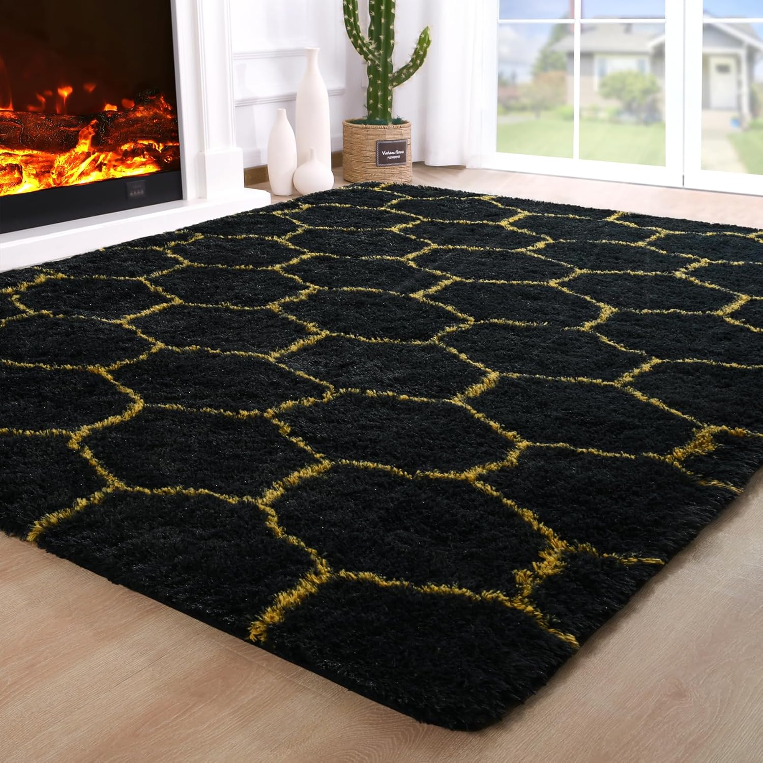 Fluffy 4x6 Area Rugs for Bedroom Living Room, Soft Shaggy Carpet