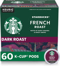 Starbucks K-Cup Coffee Pods French Roast, Dark Roast - 60 Pods