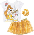 Stylish Disney Princess T-Shirt and Skirt Set for Girls