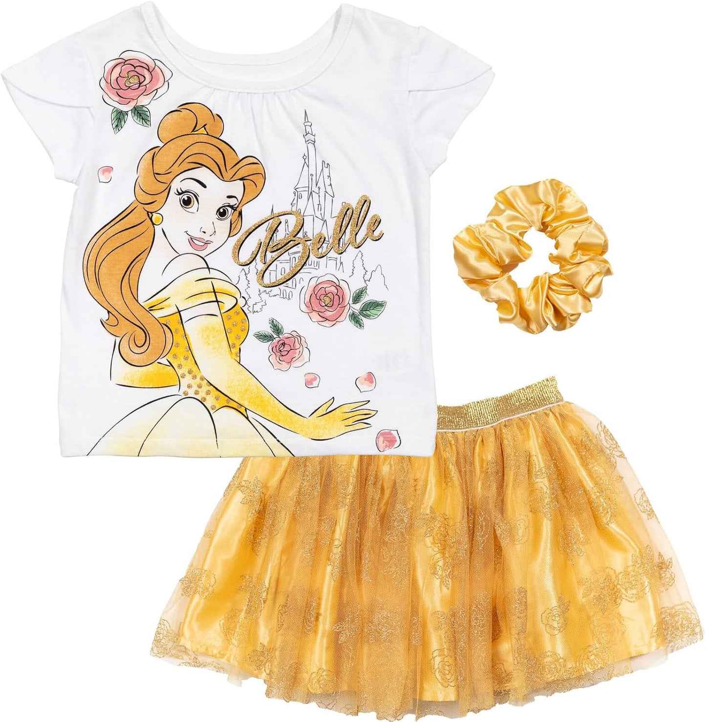 Disney Princess Moana Frozen Girls T-Shirt and Skirt Set