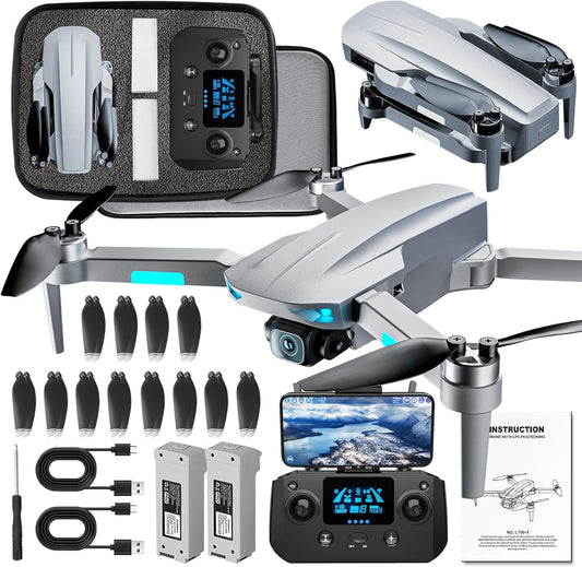 4k Camera Drone: 50 Mins Flight, Under 249g, FPV, Brushless Motor
