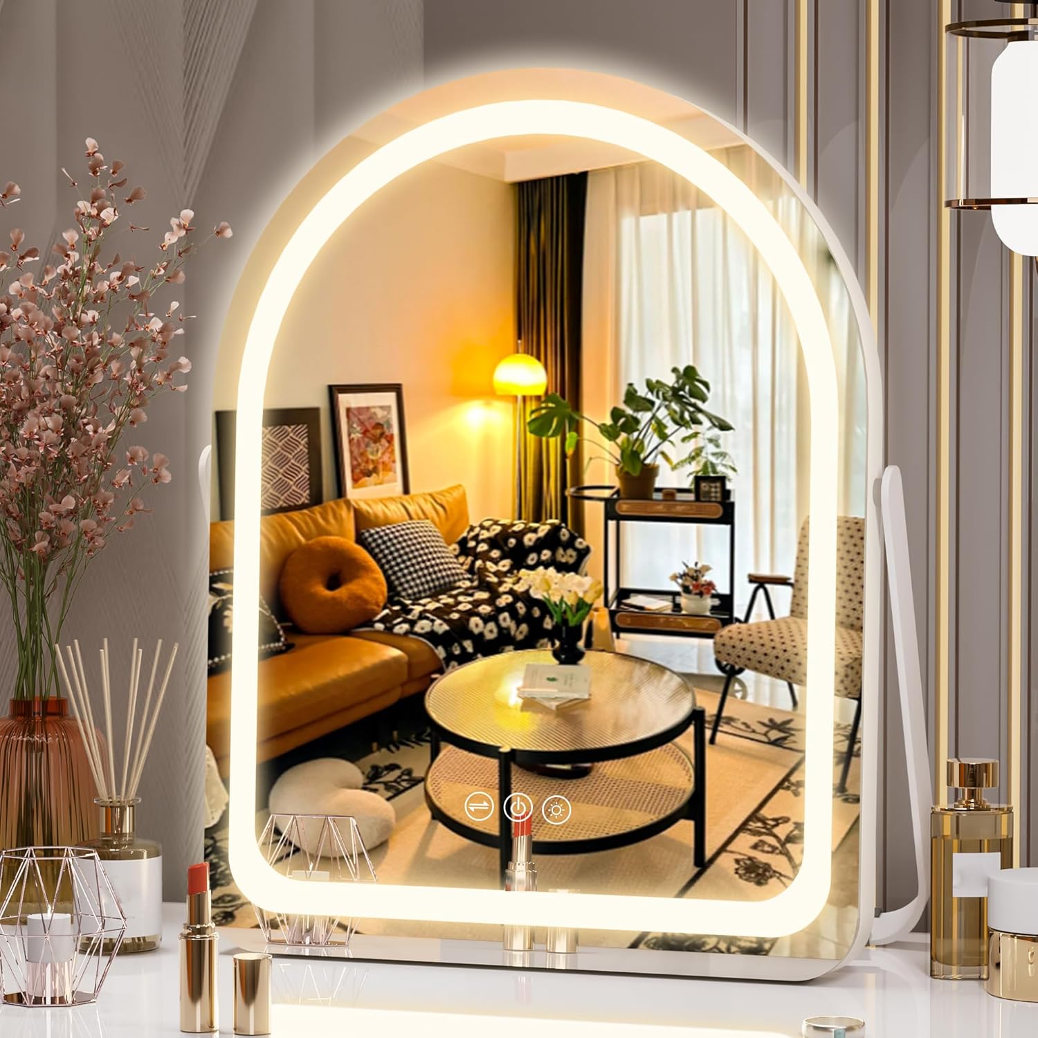 Hasipu Vanity Mirror with Lights for Perfect Makeup Experience