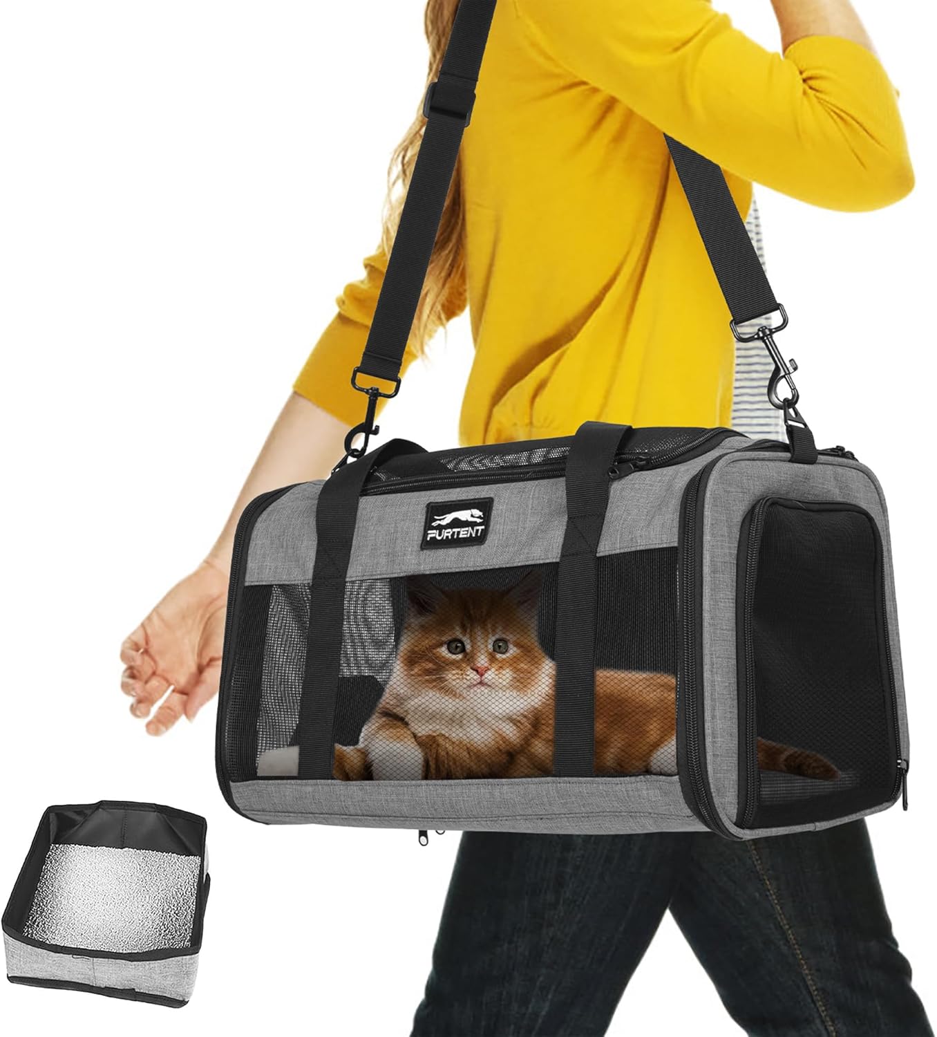 TSA Approved Pet Carrier for Small Cats and Puppies Travel