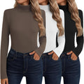 Neer Cotton Cashmere Blend Turtleneck 3-Pack Tops - Warm, Soft Base