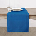 Solino Home Linen Table Runner 14 x 108 in Indigo Blue - Timeless