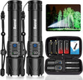 Rechargeable Flashlights High Lumens - Super Bright LED Tactical Flash