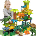 Dinosaur Marble Runs for Kids 4-8 Building Blocks - STEM Marble Maze