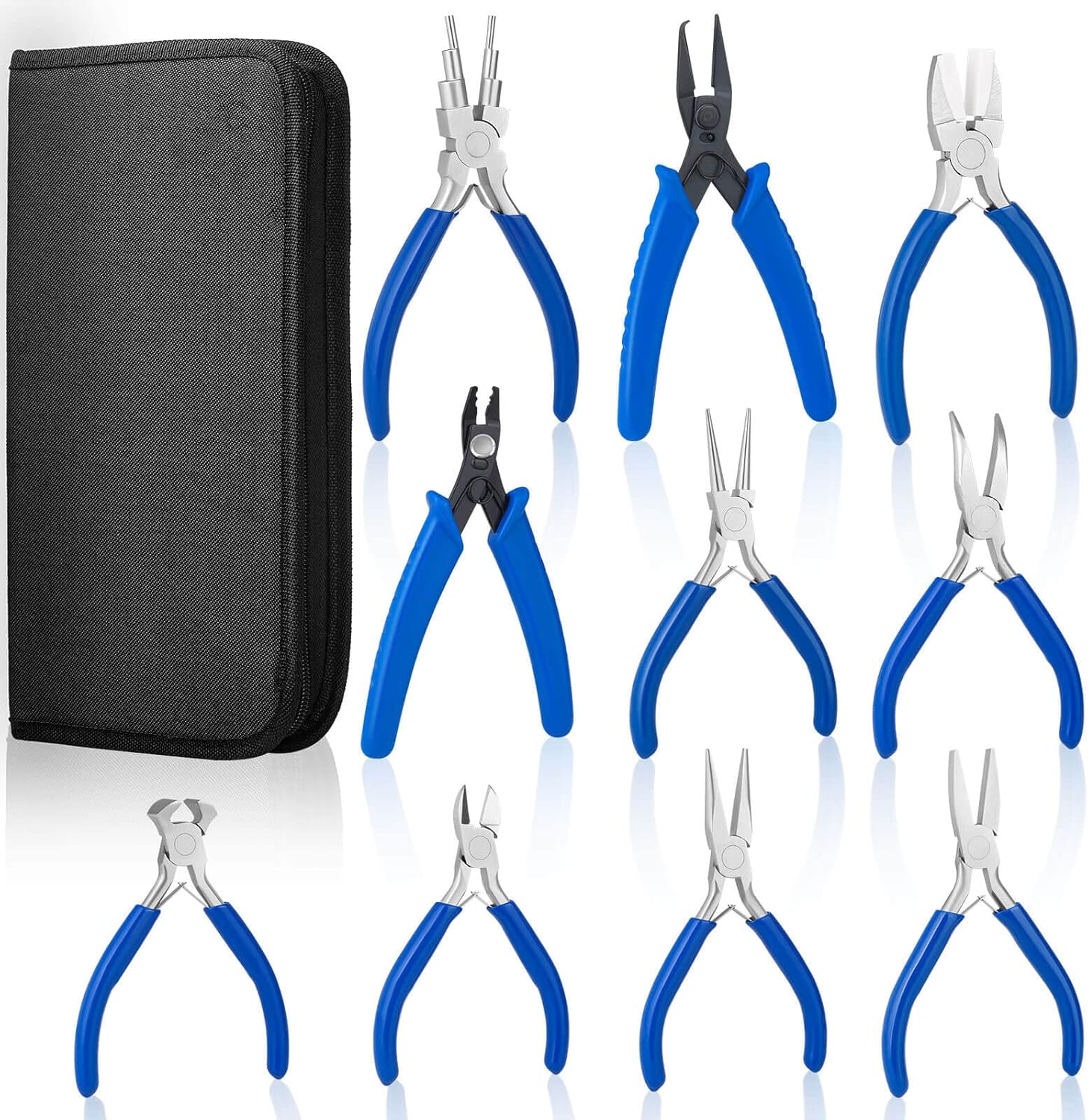Professional Jewelry Making Pliers Set of 10 for Crafting
