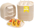 Disposable Taco Holder for 4-6 in Tacos - Biodegradable Party Plates