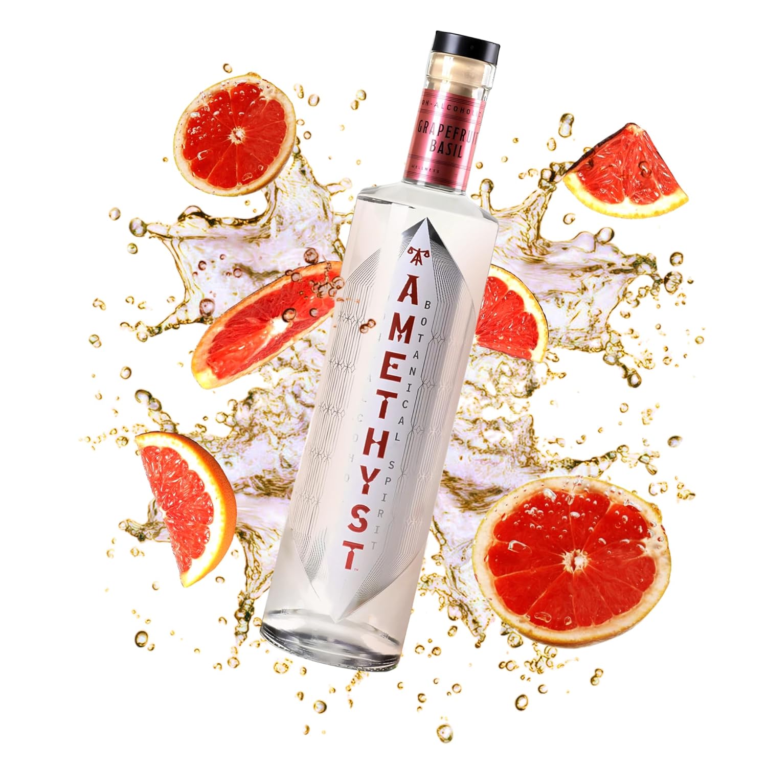 Amethyst Non Alcoholic Spirits - Grapefruit Basil Flavor Delight