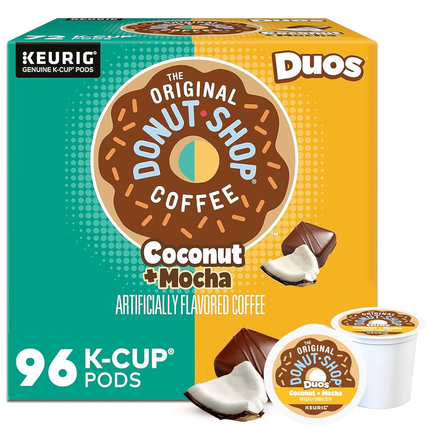 The Original Donut Shop Duos Coconut + Mocha K-Cup Pods