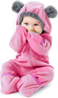 Fleece Baby Bunting Suit with Hood & Convertible Mittens - Car Seat