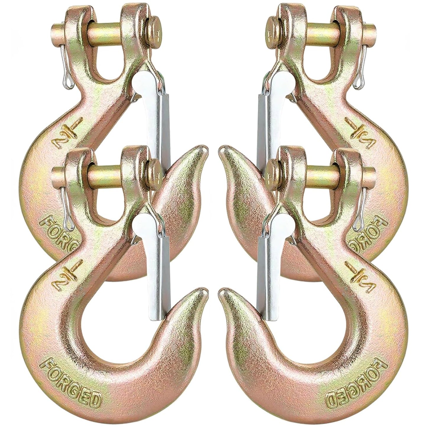 1/2 Clevis Slip Hook with Safety Latch for Heavy Loads