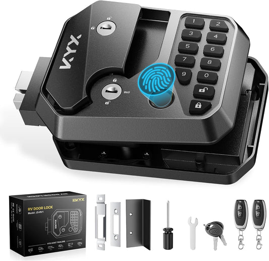 KYX RV Door Lock Replacement with Keyless Entry and Security