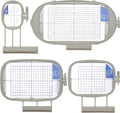 New brothread Embroidery Machine Hoop 4 in 1 Set - Multiple Sizes