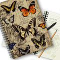 Butterfly Notebook Vintage Spiral Notebook - Portable A5 Journal