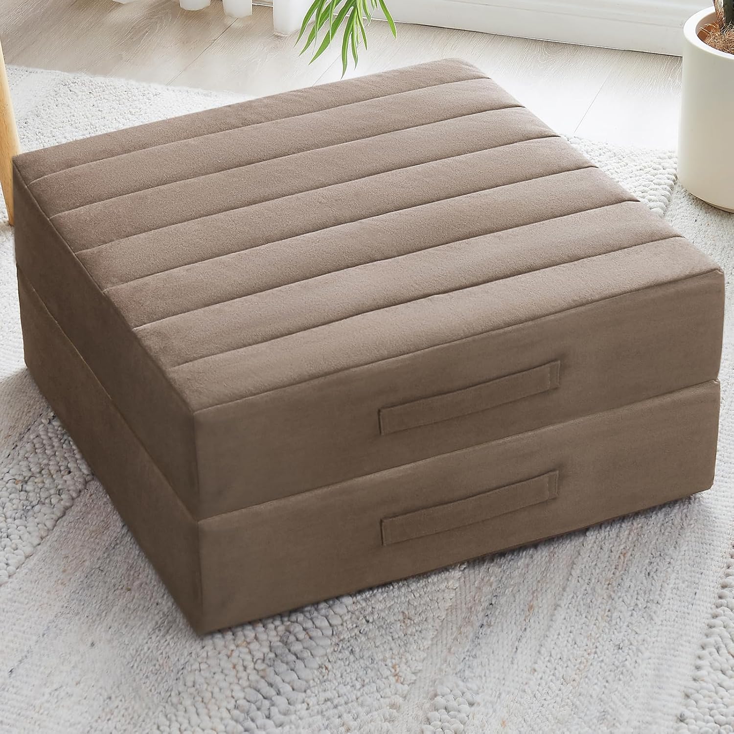 JKMAX High Density Foam Floor Pillow - Large 22 Inch Cushions