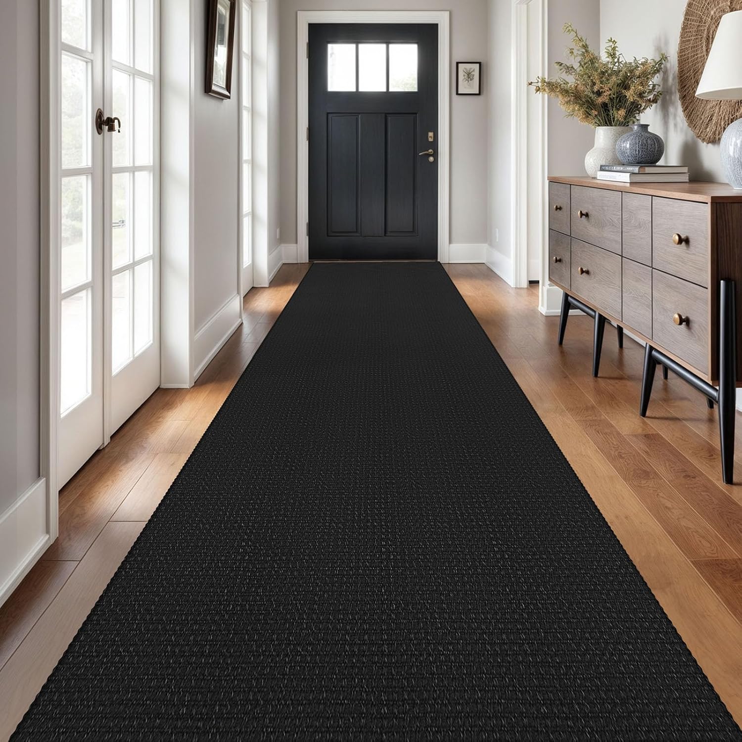 Braided Runner Rug 3x18 Ft Washable Non Slip for Hallways