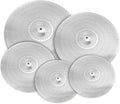 YOUEON 5 Piece Low Volume Cymbal Pack - Quiet Practice Set