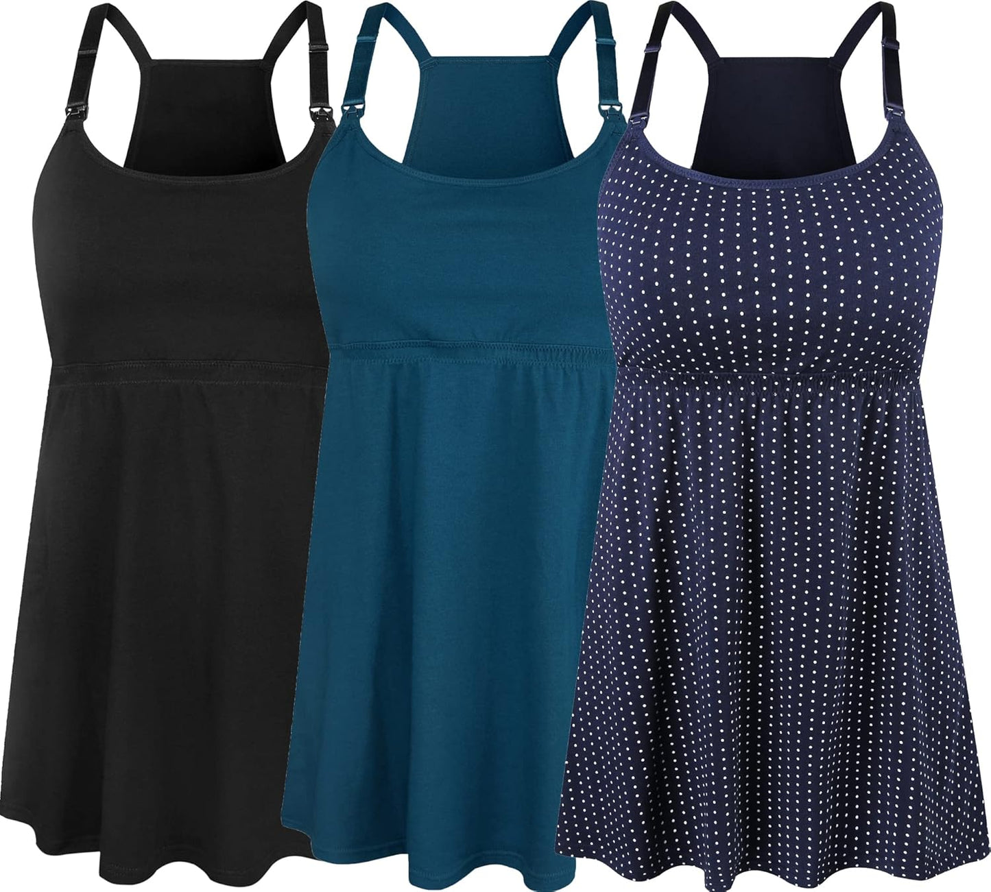 SUIEK Maternity Nursing Tank Tops for Comfortable Breastfeeding