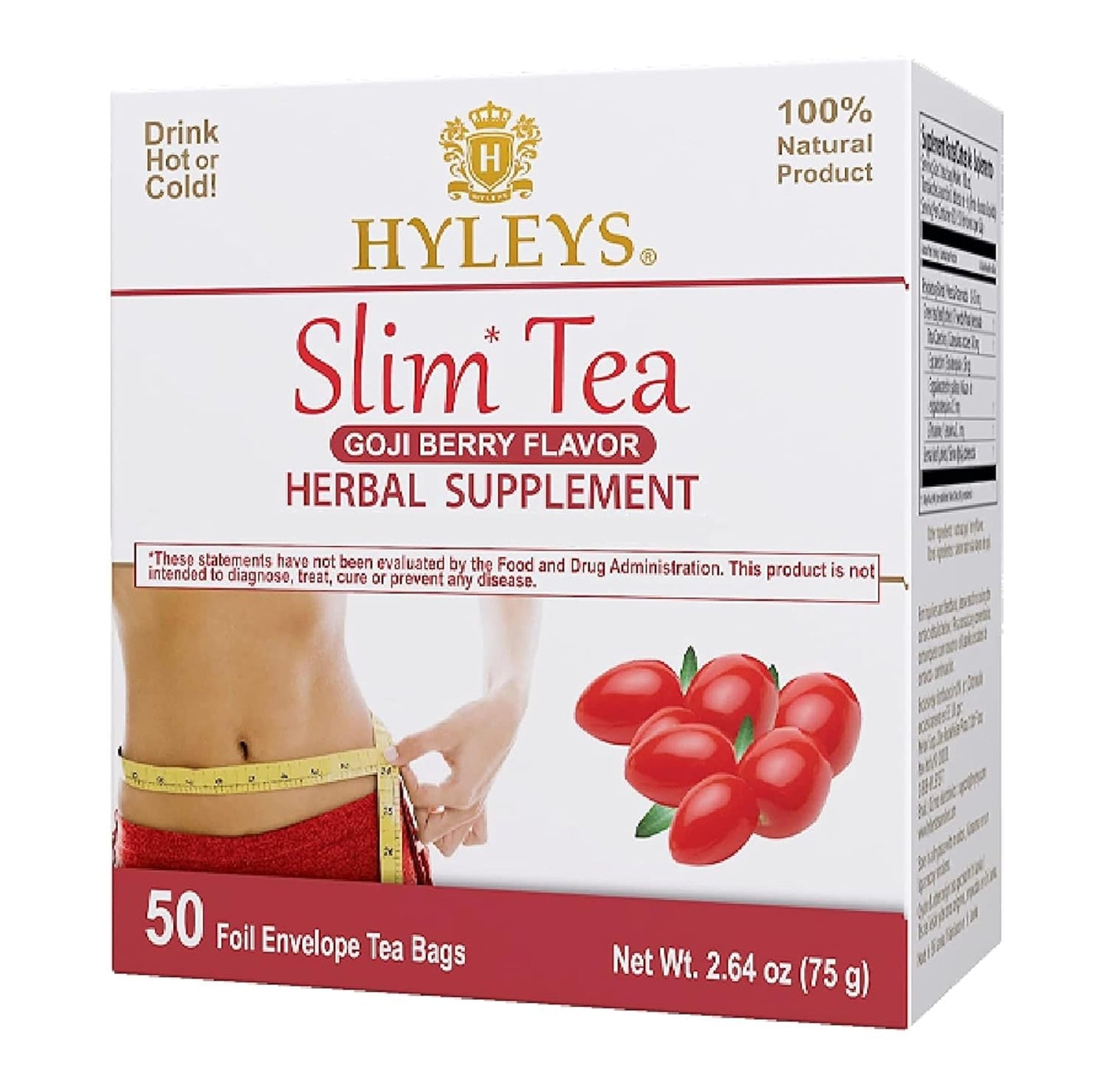 Hyleys Slim Tea Weight Loss Herbal Supplement with Goji Berry
