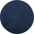 Ambiant Pet Friendly Solid Color Area Rug Navy 8 ft Round - Soft, Fade