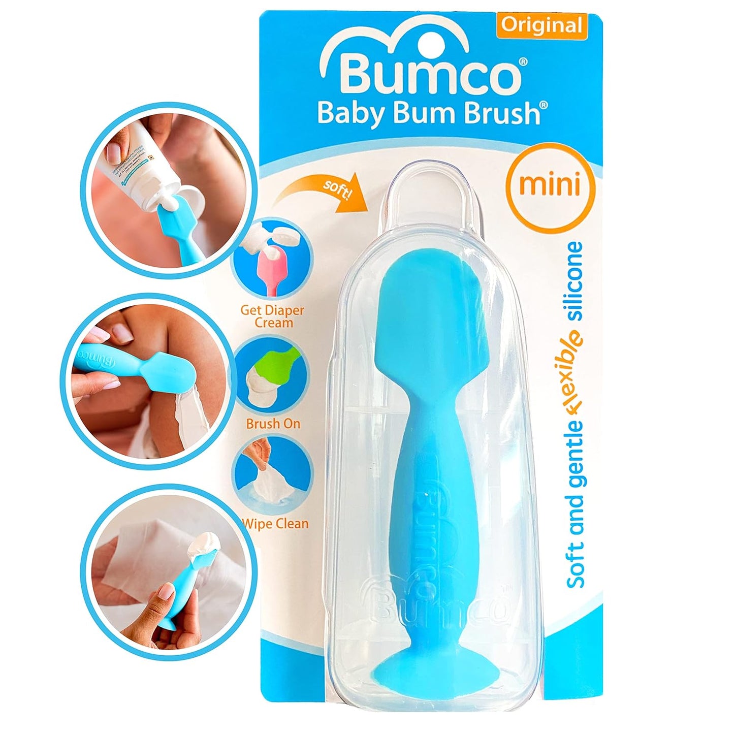Mom-Invented Baby Bum Brush Set - Easy Diaper Cream Application