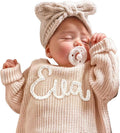 Custom Name & Monogram Baby Sweater by GELLEDI