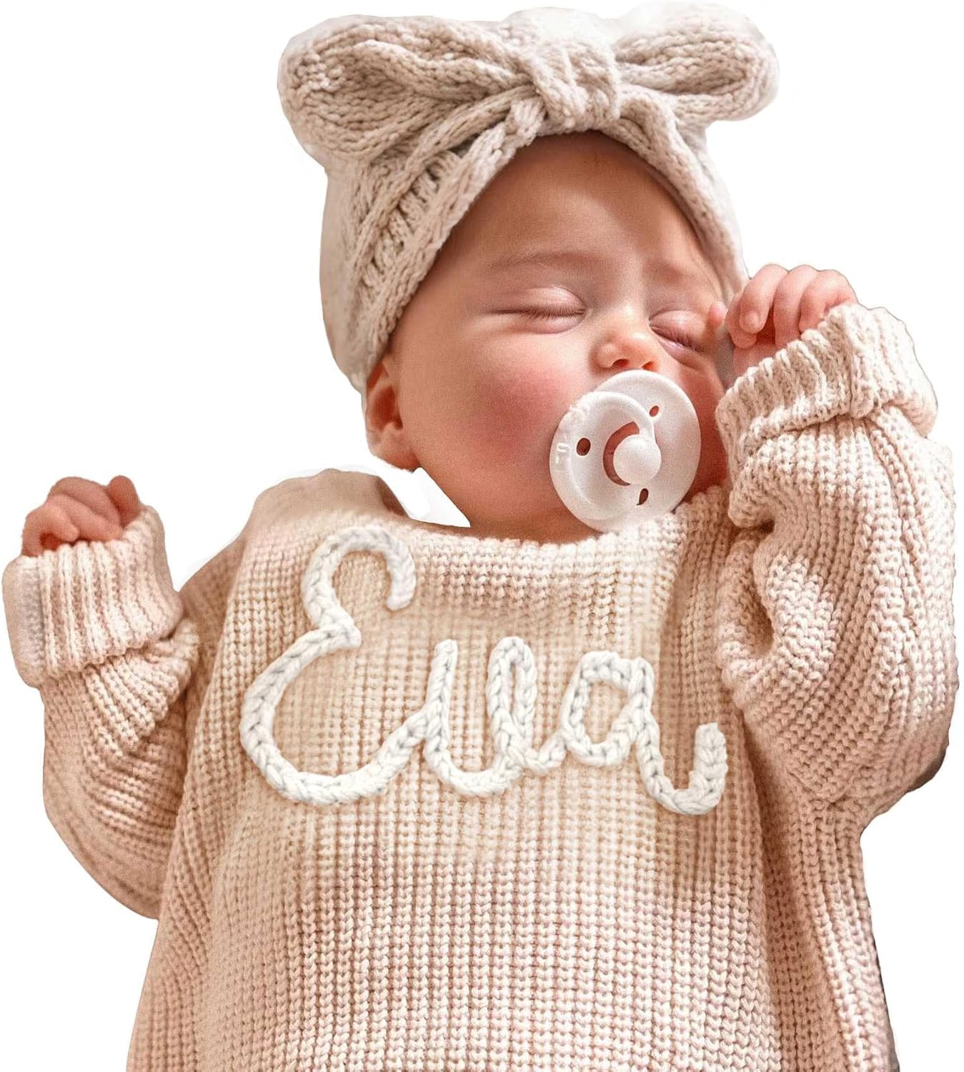 Custom Name & Monogram Baby Sweater by GELLEDI