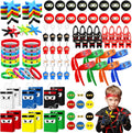 16 Guests 128 Pcs Ninja Party Favors - Complete Ninja Favor Set