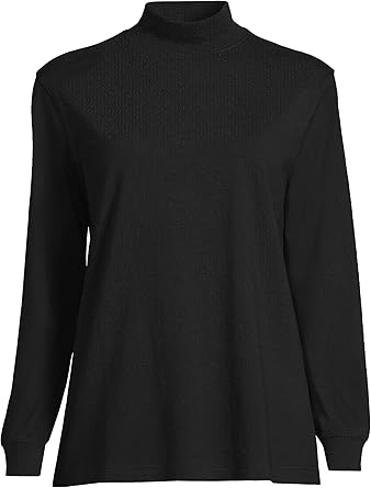 Lands' End Women's Plus Size Long Sleeve Super T Mock Review