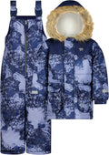 Boys Ski Jacket and Snowbib Snowsuit Set - Insulated Winter Set