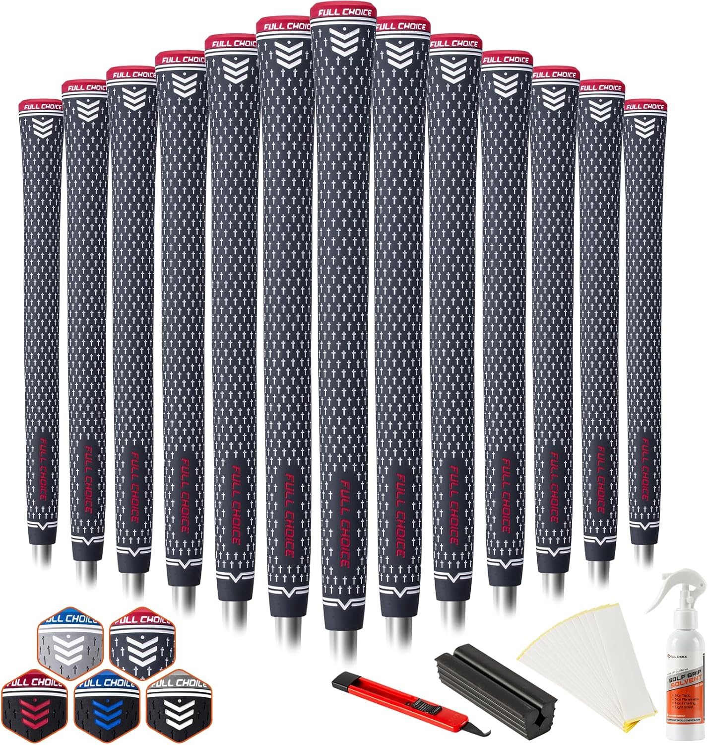 Rubber Golf Grips 13 Pack for Better Control and Comfort