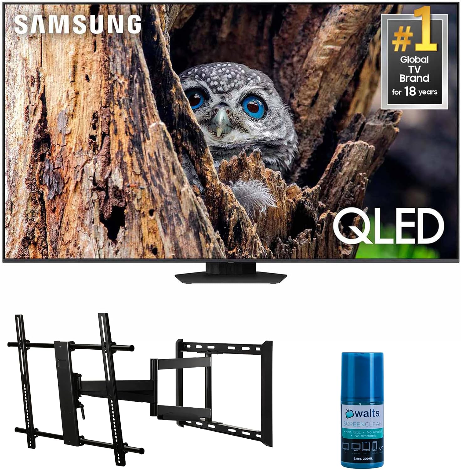 Samsung 50 QLED 4K Smart TV + Full Motion Mount & Cleaner Kit