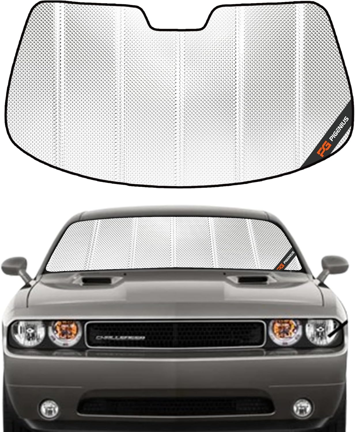 Custom Fit Windshield Sun Shade for Dodge Challenger 2008-2014