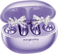 Stylish Open-Ear Clip-On Earbuds with Jewelry Bow Design