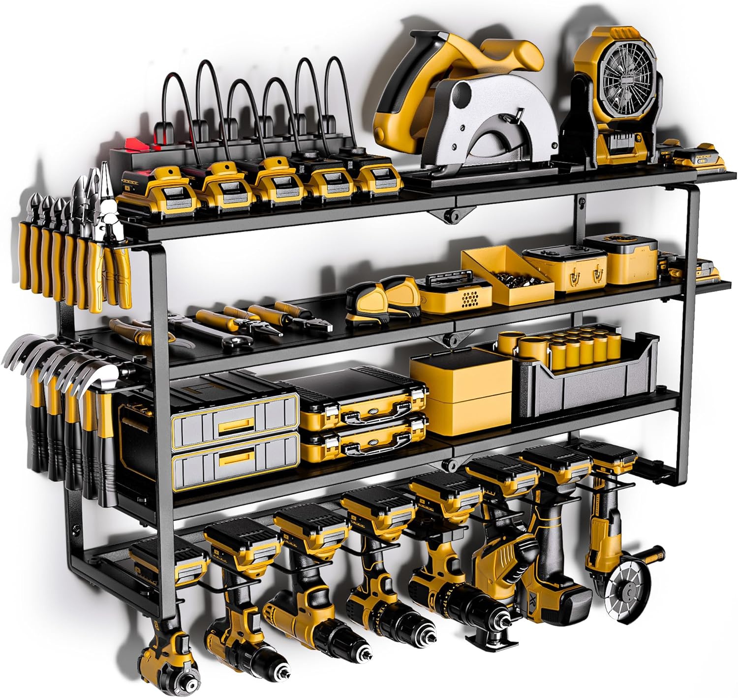 Ultimate Power Tool Organizer with Charging Station