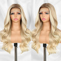 Blonde Lace Front Wig 13x4 Pre Plucked Synthetic Body Wave - 22in