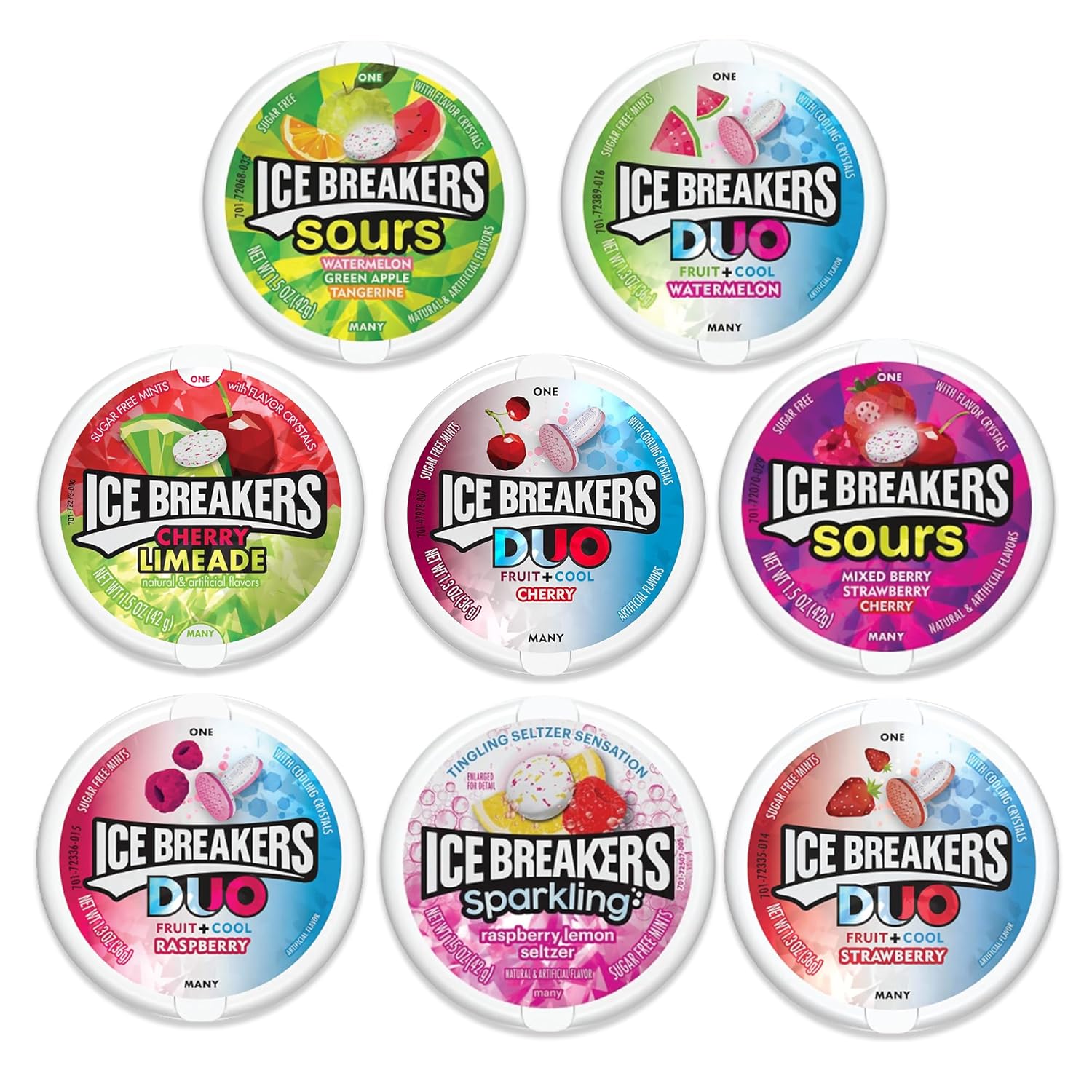 Ice Breakers Mints Variety Pack - 8 Delicious Flavors to Enjoy